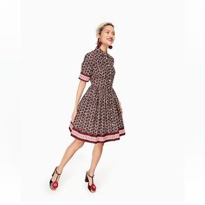 KATE SPADE - FLORAL TILE Shirtdress